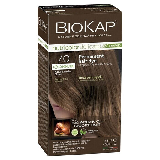 BioKap Nutricolor Rapid 7.0 Natural Medium Blond - 135ml