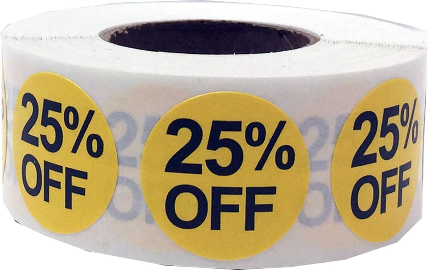 AusPacks 25% Percent Off Stickers for Retail 0.75 Inch 500 Adhesive Labels