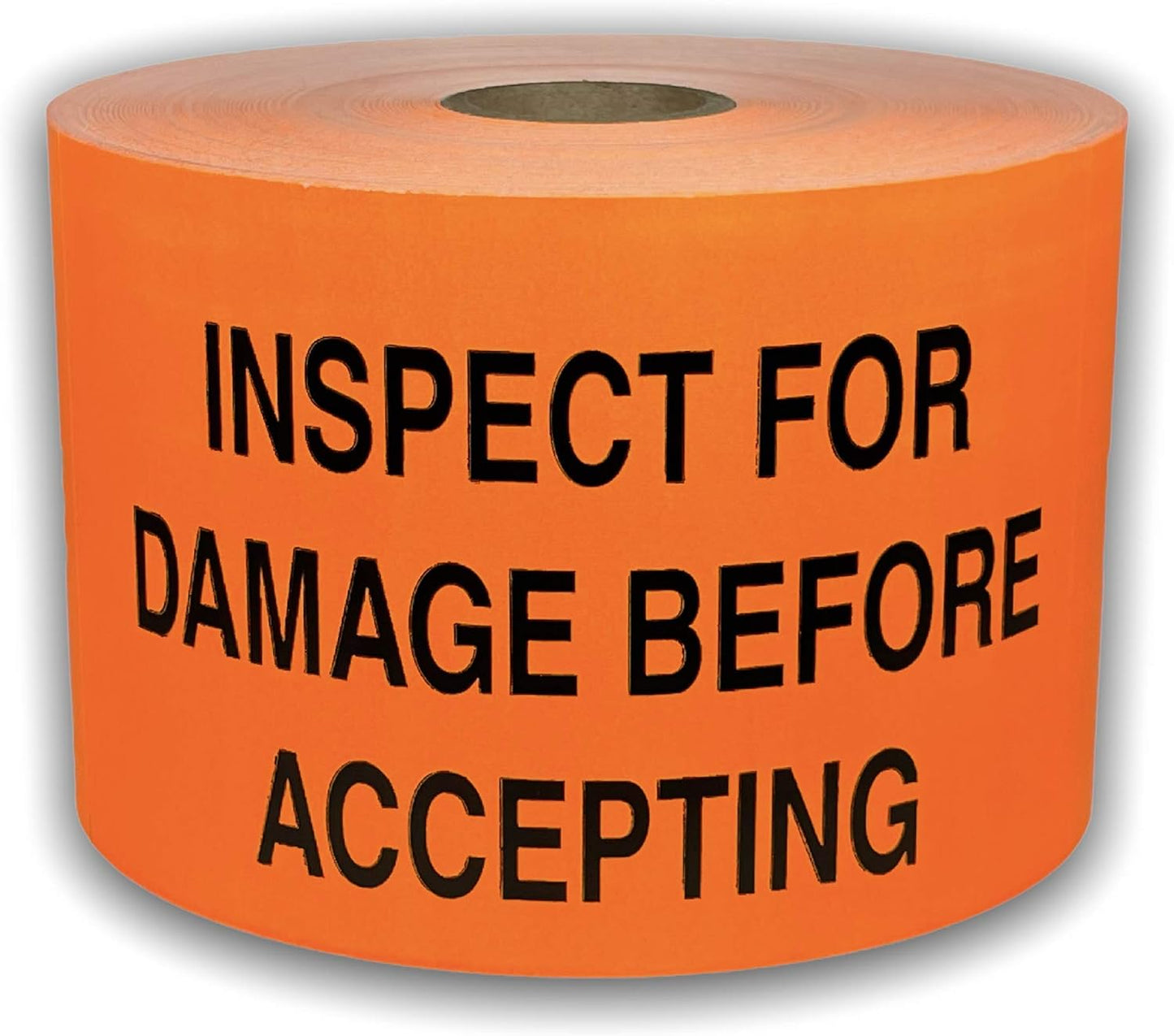 AusPacks Large 3x5 Orange INSPECT for Damage Before Accepting Special Handling Shipping Pallet Stickers 500 Labels